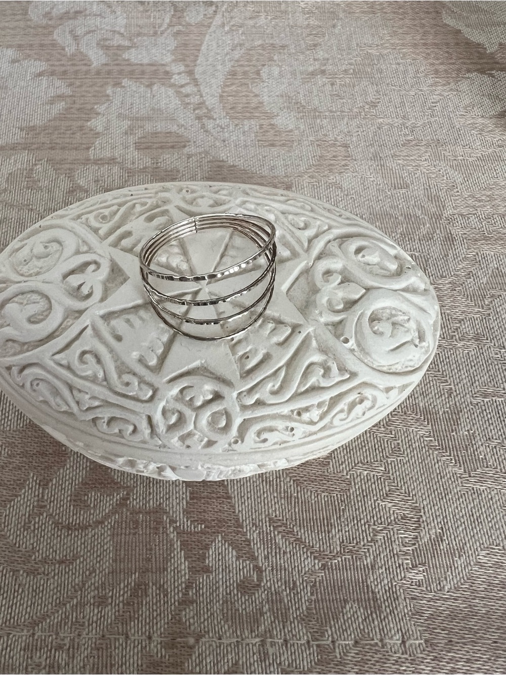 Silver Multi-Band Ring - Silver Tone